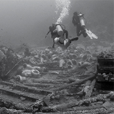 Underwater photographer Tony McCann, wreck of the yolanda